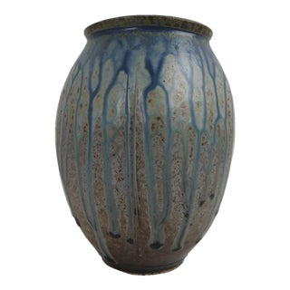 Contemporary Richard Aerni Stoneware Studio Pottery Vase For Sale