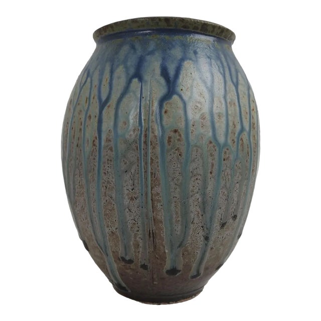 Contemporary Richard Aerni Stoneware Studio Pottery Vase For Sale