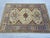 Art Deco Beige Persian Style Kazak Wool Rug With Blue Border, 4'2" X 5'10" For Sale - Image 3 of 14