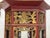 Brick Red Pair of Asian Hand Carved Wooden Lanterns For Sale - Image 8 of 10