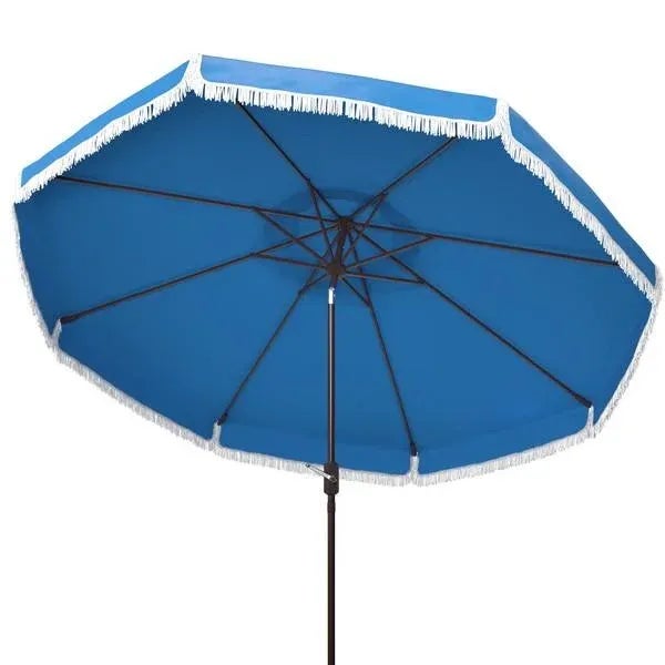 Summer afternoons at Mayfair’s exclusive private member’s club inspired this posh nine-foot crank umbrella. Its classic...