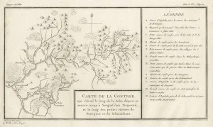 Antique Map of the Sok River in Russia, 1794