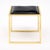 Brass Modernist, French Vintage Stools, Brass and Leather For Sale - Image 8 of 9