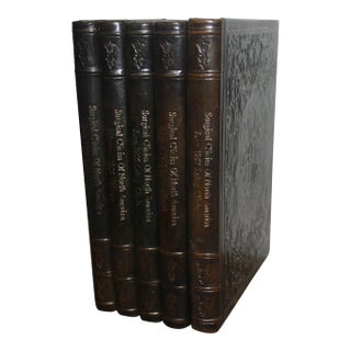 Leather Bound Surgical Journals - Set of 5 For Sale