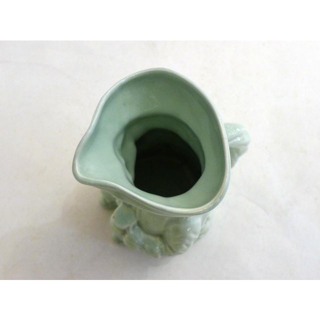 Small English Toby Jug in Pale Green Earthenware by Thomas Cone, 1890s For Sale - Image 6 of 14