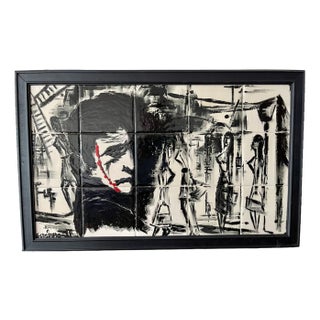 Jack the Ripper in Whitechapel, 1969, Ceramic Composition, Framed For Sale