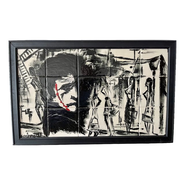 Jack the Ripper in Whitechapel, 1969, Ceramic Composition, Framed For Sale