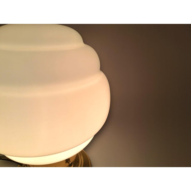 Beehive Opal Murano Glass Table Lamp from Manifattura Di Murano, 1980s For Sale - Image 6 of 7
