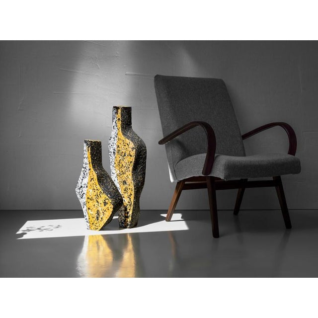 Fragment Ochre II Sculptural Vase by Donatas Zukauskas For Sale - Image 6 of 8