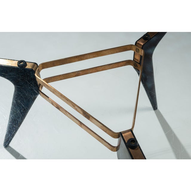 Triangular Coffee Table in the style of Alfred Hendrickx, 1960s For Sale - Image 10 of 13