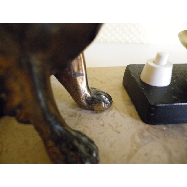 Table Lamp with Marble Base, 1940s For Sale - Image 15 of 18