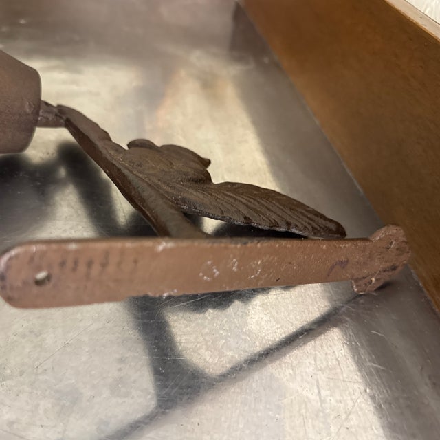 Vintage Cast Iron Squirrel Hanging Bell For Sale - Image 11 of 11