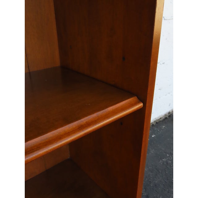 Ethan Allen Solid Maple Shelving Display Cabinet Bookshelf 6910 For Sale - Image 10 of 14