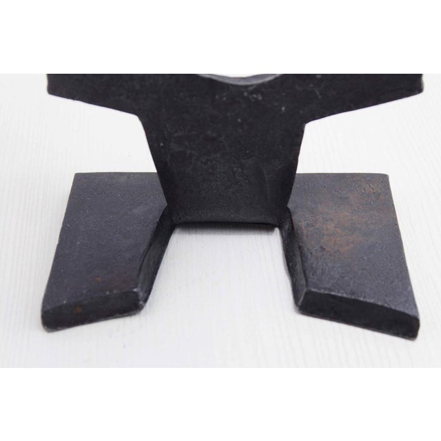 Brutalist Iron Candleholder, 1960s For Sale - Image 7 of 11