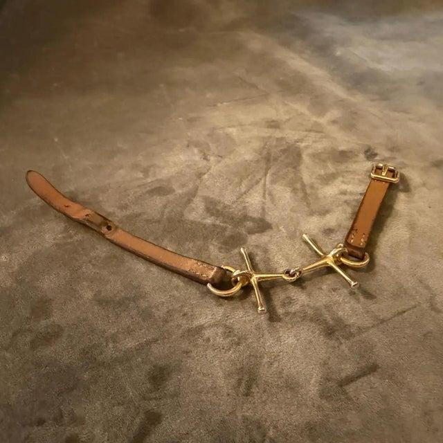 This vintage Hermès equestrian bracelet is a masterful expression of the house’s origins as a premier saddle and harness...
