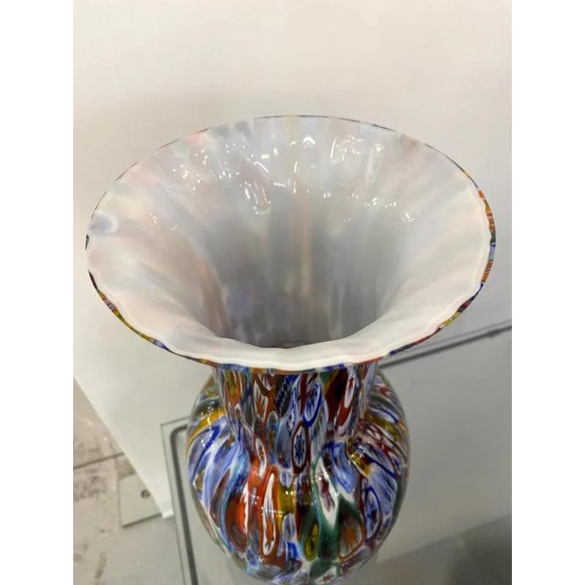 Contemporany Vase in Murrine Murano Glass from Simoeng For Sale - Image 8 of 11