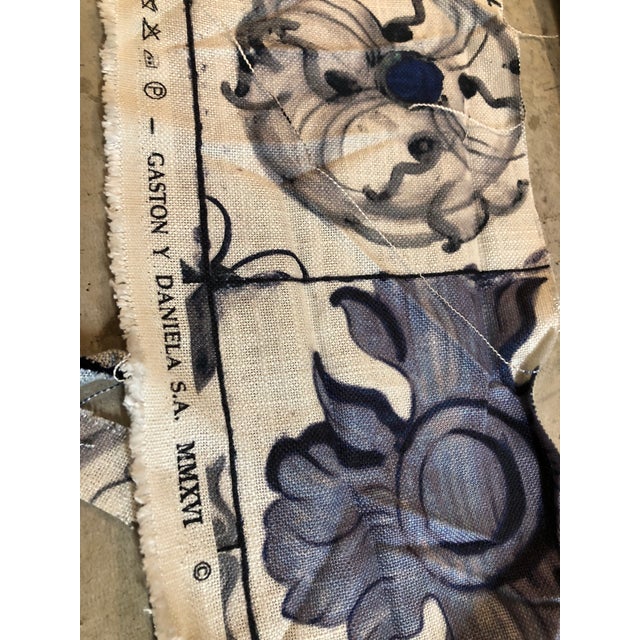 Ink Blue Modern Gaston Y Daniela S.A. MMXVI Pillows- A Pair For Sale - Image 8 of 9