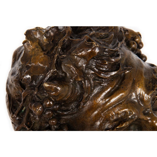 Italian Realist Bronze Bust of a Satyr Faun Attributed to Vincenzo Gemito For Sale - Image 9 of 18