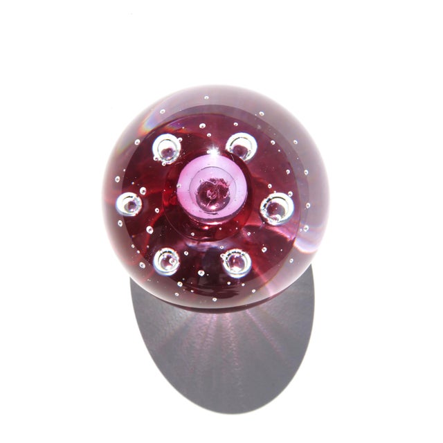 Modern Vintage Murano Globe In the Style of Alfredo Barbini For Sale - Image 3 of 5