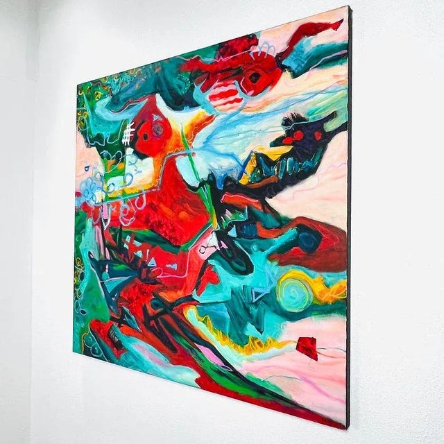 "Last Dance" Mixed Media Art on Canvas by Esther Ritz For Sale In Dallas - Image 6 of 12