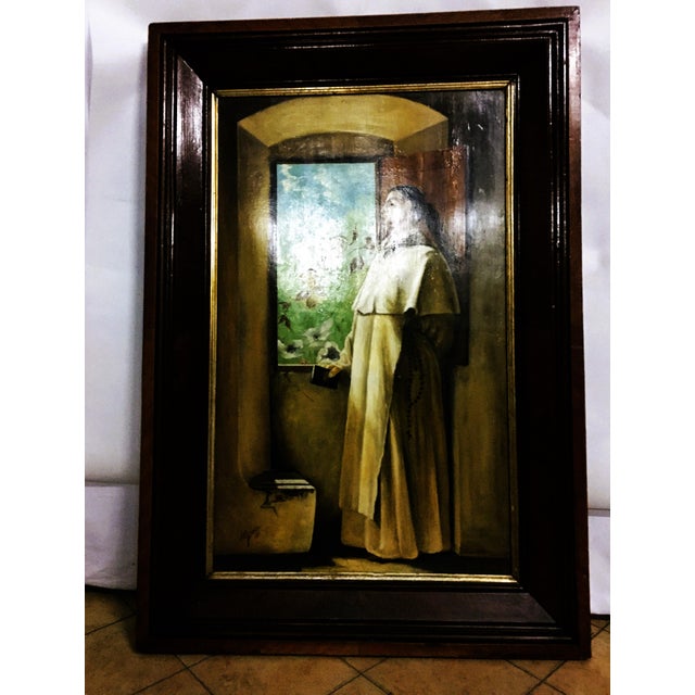 1930s Religious Scene, 1931, Oil Painting on Board, Framed For Sale - Image 5 of 18