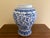 Chinoiserie Large Blue and White Porcelain Vase For Sale - Image 4 of 6