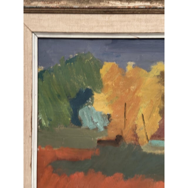 Rune Pettersson, Abstract Landscape, 1950s, Oil Painting on Canvas, Framed For Sale - Image 10 of 13
