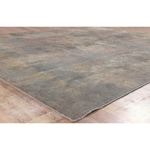Textile Mid 20th Century Modern Classic Industrial Vintage Turkish Rug - 08’11 X 11’08 For Sale - Image 7 of 9