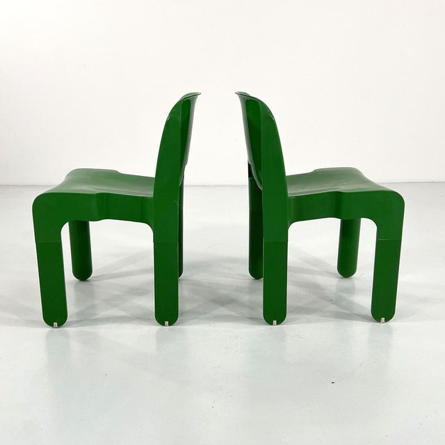 1970s Green Model 4868 Universale Chair by Joe Colombo for Kartell, 1970s For Sale - Image 5 of 15