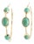 Ippolita Oval Turquoise Hoop Earrings, 18k White Gold, Length 1.5 In., Pair For Sale