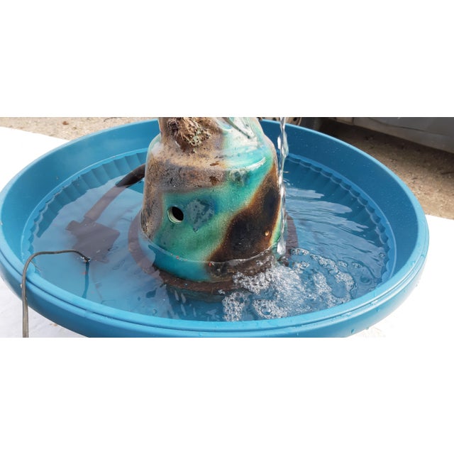Earthenware Fountain Dolphin from Vallauris, 1950 For Sale - Image 8 of 14