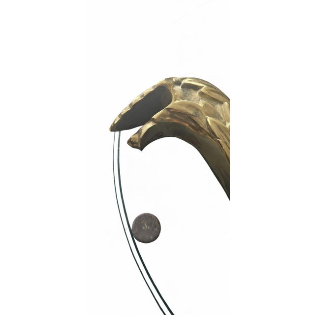 1970s Chapman Manufacturing Brass and Glass Coffee Table and Side Tables Set - 3 Pieces For Sale In Baltimore - Image 6 of 6