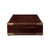 Metal Campaign Style Leather Box For Sale - Image 7 of 11