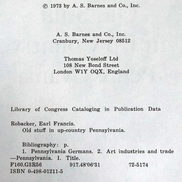 1970s Vintage Old Stuff in Up-Country Pennsylvania by Earl F. Robacker Book For Sale - Image 5 of 9