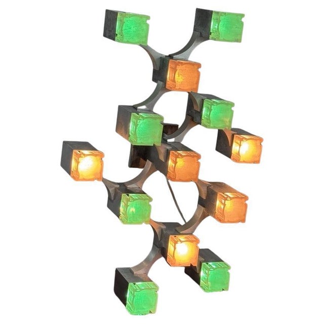 Cubic 13-Light Suspension Lamp from Sciolari, 1970s For Sale - Image 18 of 18
