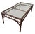 Hollywood Regency Mid-Century Hollywood Regency Faux Bamboo and Glass Coffee Table For Sale - Image 3 of 12