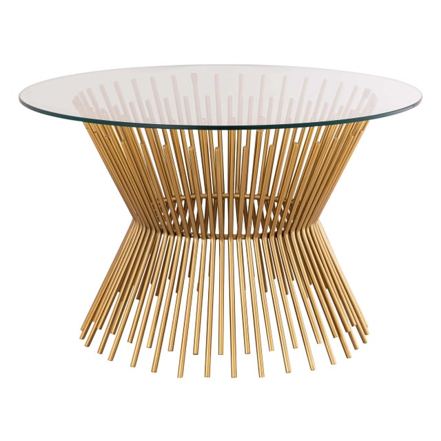 Metal Grace Glass Coffee Table For Sale - Image 7 of 7