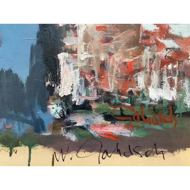 William Goliasch, La porte bleue, 1971, Gouache on Paper For Sale - Image 3 of 6