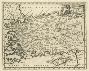 Antique Map of Asia, 1729