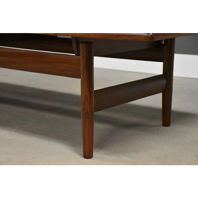 Mid-Century Modern 1960s Refinished Modern Teak Coffee Table by Karl Sørlie For Sale - Image 3 of 9