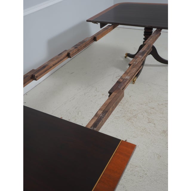 Stickley Colonial Williamsburg Mahogany Banded Inlaid Dining Table For Sale - Image 9 of 18