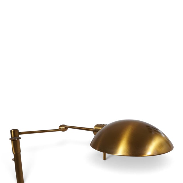 Metal Brass-Colored Dimmable and Height-Adjustable Holtkötter 6352/1-3 Table Lamp, 1960 For Sale - Image 7 of 18