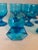Anchor Hocking Vintage Anchor Hocking Laser Blue Goblet Glasses-Set of 8 For Sale - Image 4 of 7