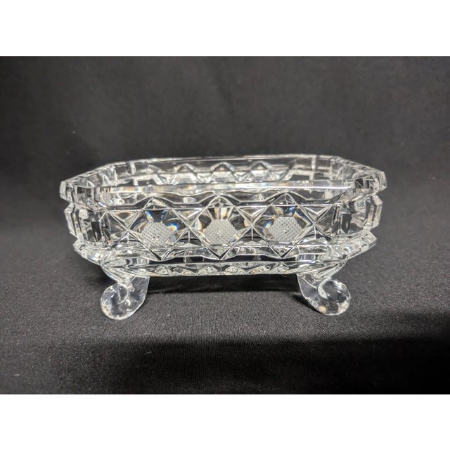 1970s Lidded Cut Crystal Candy Dish For Sale - Image 4 of 9