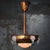 French Art Deco Brass Pendant Light For Sale - Image 4 of 12