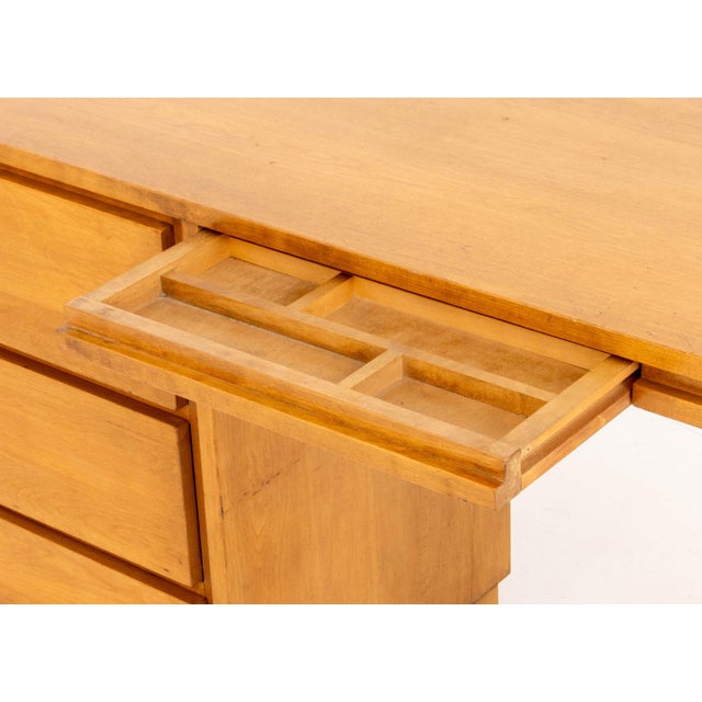Brown Conant Ball Maple Writing Desk For Sale - Image 8 of 11