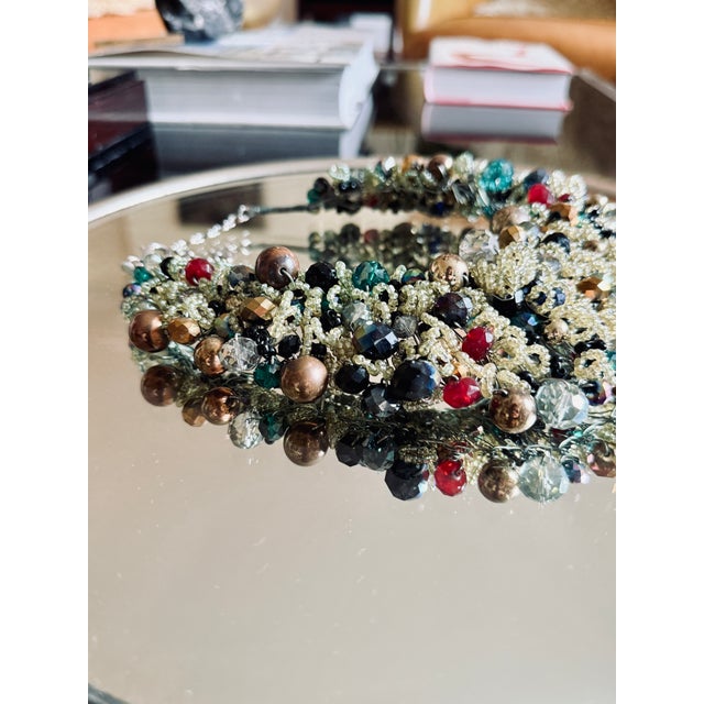 1990s 1990s Y2k Maximalist Beaded Cluster Bib Necklace For Sale - Image 5 of 15