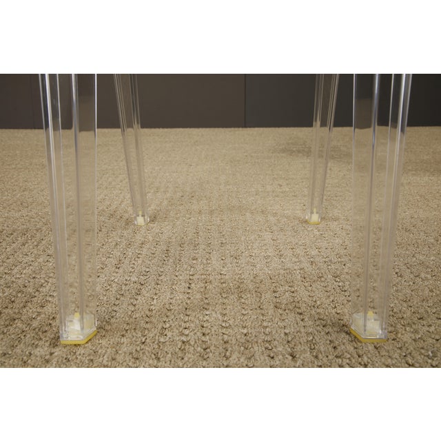Kartell Victoria Ghost Chairs Clear Philippe Starck Acrylic Dining Chairs - Set of 5 (New Old Stock) For Sale - Image 12 of 16
