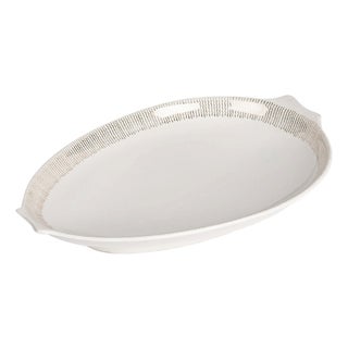 White Plate in Porcelain For Sale