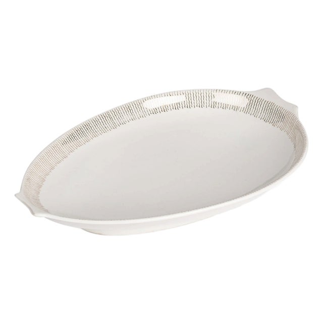 White Plate in Porcelain For Sale